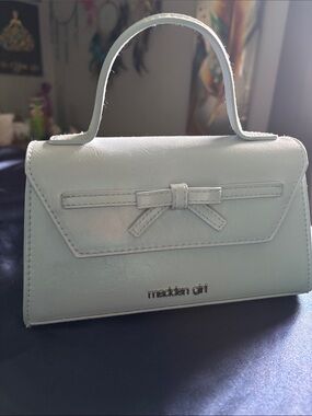 Madden Girl blue Bow Top-Handle Mini Bag